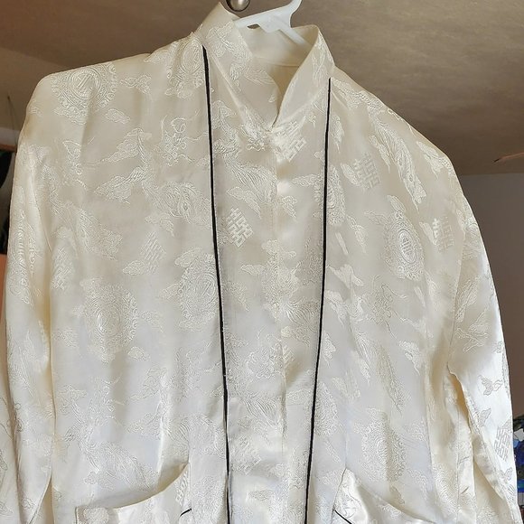 Vintage-Made Japanese Silk Robe - Picture 1 of 7